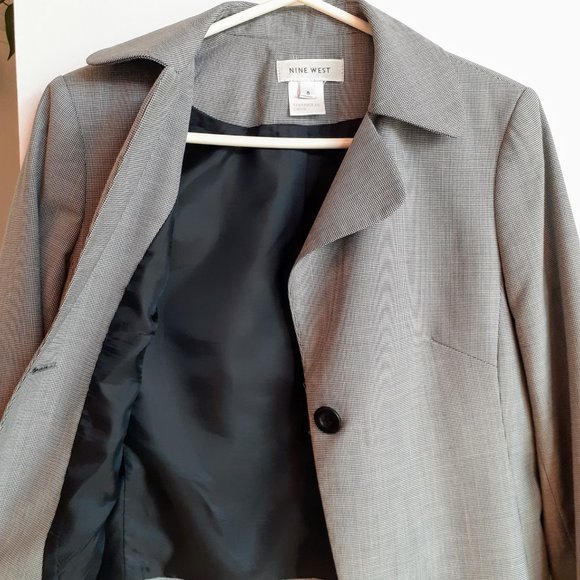 Gray houndstooth blazer - Picture 3 of 8